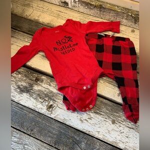 Joe Fresh | Christmas “No Mistletoe Needed” Long Sleeve & Pants Set